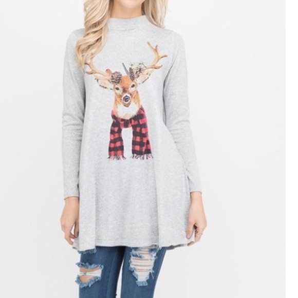 Phil Love Tops - Phil Love Reindeer tunic